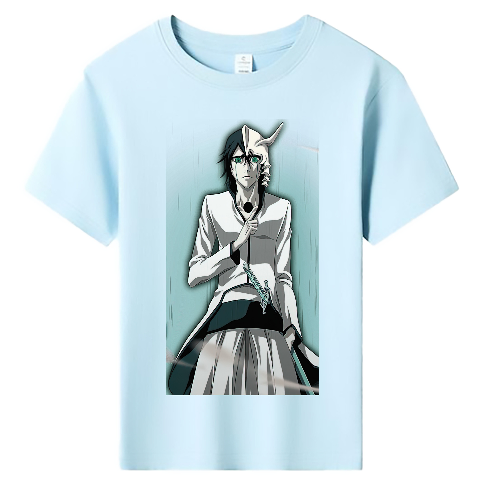 （画像用） ブリーチ ウルキオラ·シファー BLEACH Ulquiorra cifer 綿100％キッズTシャツ（フロントプリント）